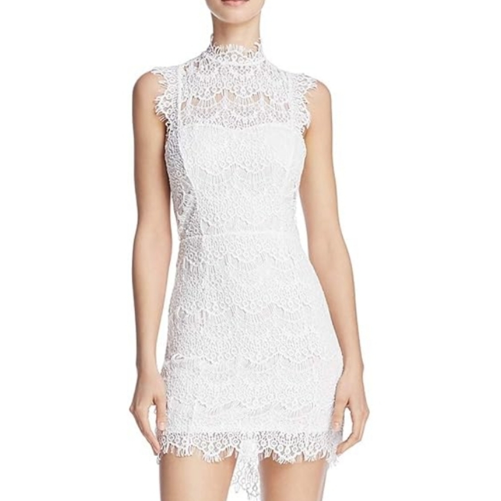 Free People Intimately Off White Ivory Lace Open Back Dress Size XS